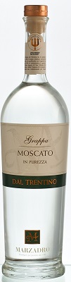 Grappa Monovitigno Moscato, 0,5 l Marzadro